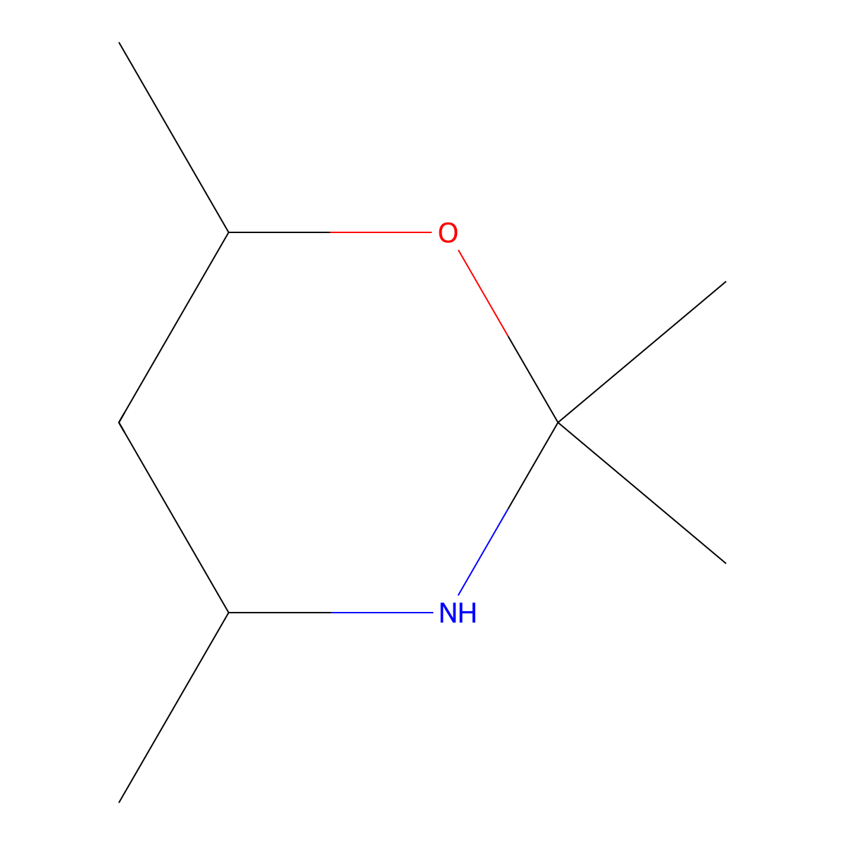 2,2,4,6-Tetramethyl-1,3-oxazinane molecular structure, CAS 83266-19-7