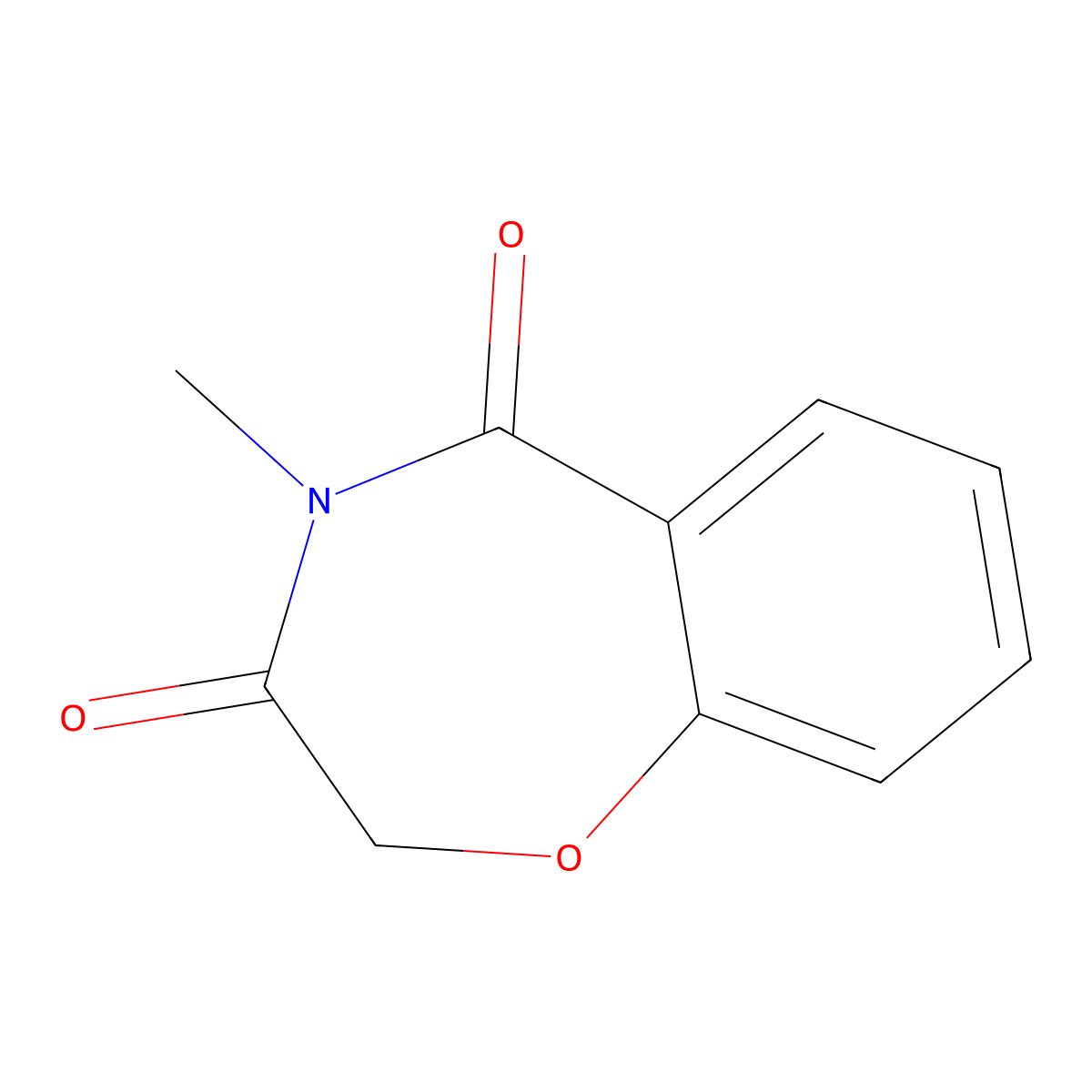 1,4-Benzoxazepine-3,5(2H,4H)-dione, 4-methyl- molecular structure, CAS 832676-96-7