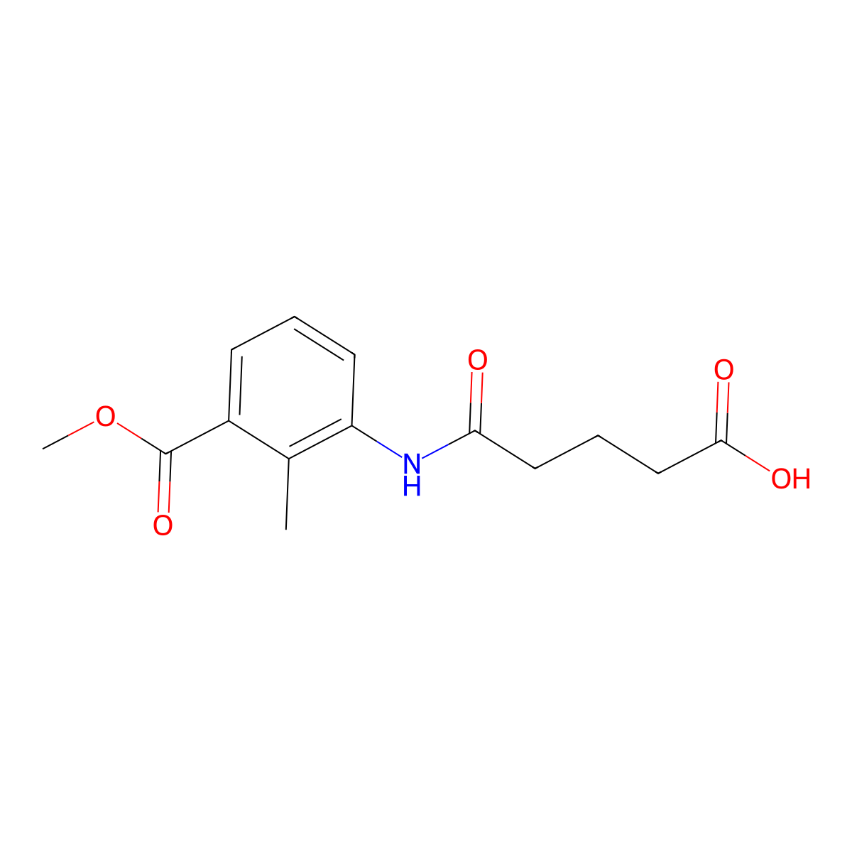 5-((3-(Methoxycarbonyl)-2-methylphenyl)amino)-5-oxopentanoic acid molecular structure, CAS 832680-16-7