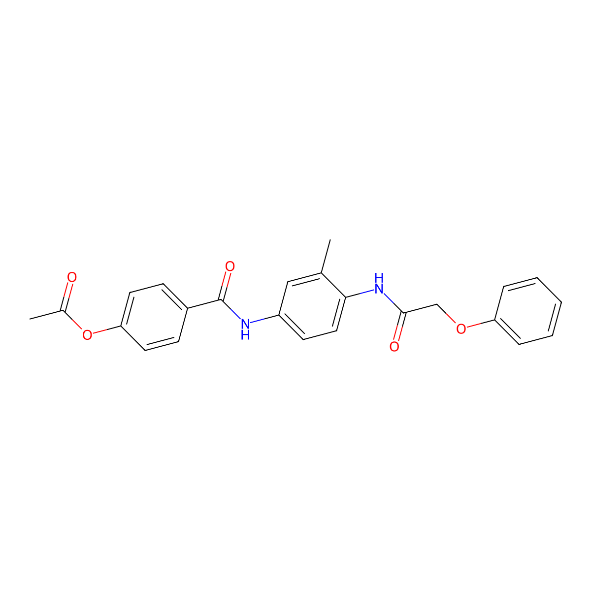 4-({3-Methyl-4-[(phenoxyacetyl)amino]phenyl}carbamoyl)phenyl acetate molecular structure, CAS 832680-19-0