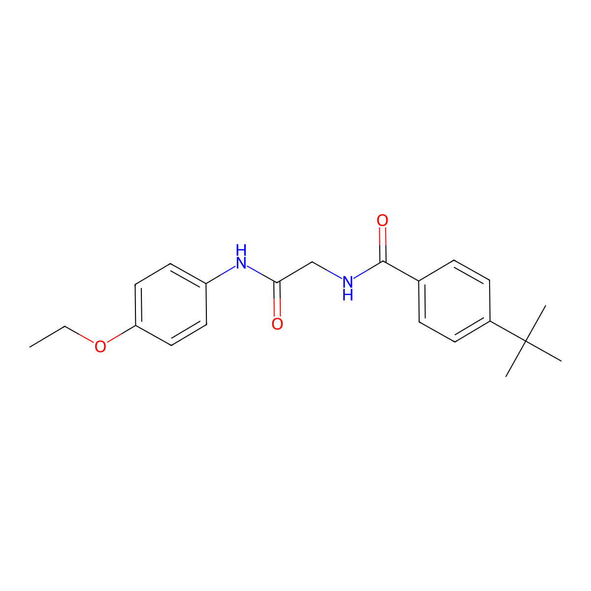 4-tert-butyl-N-[2-(4-ethoxyanilino)-2-oxoethyl]benzamide molecular structure, CAS 832680-28-1