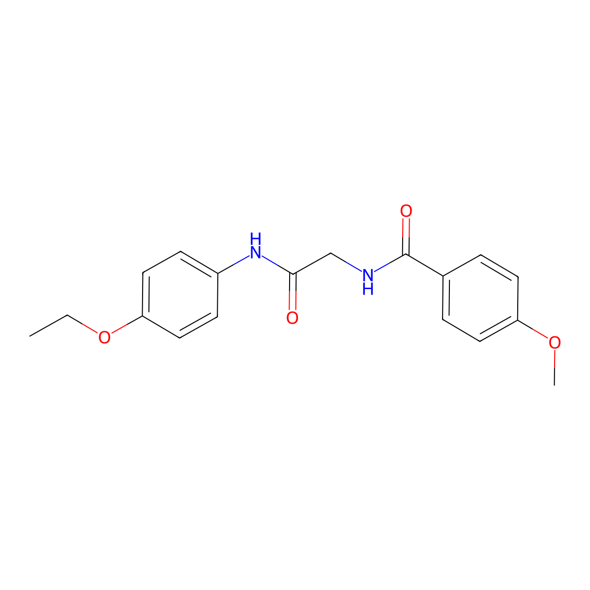 N-[2-(4-ethoxyanilino)-2-oxoethyl]-4-methoxybenzamide molecular structure, CAS 832682-66-3