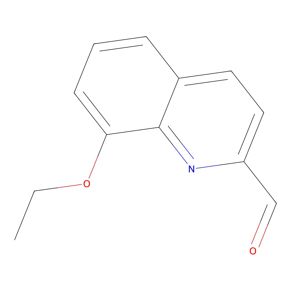 8-Ethoxyquinoline-2-carbaldehyde molecular structure, CAS 832683-25-7