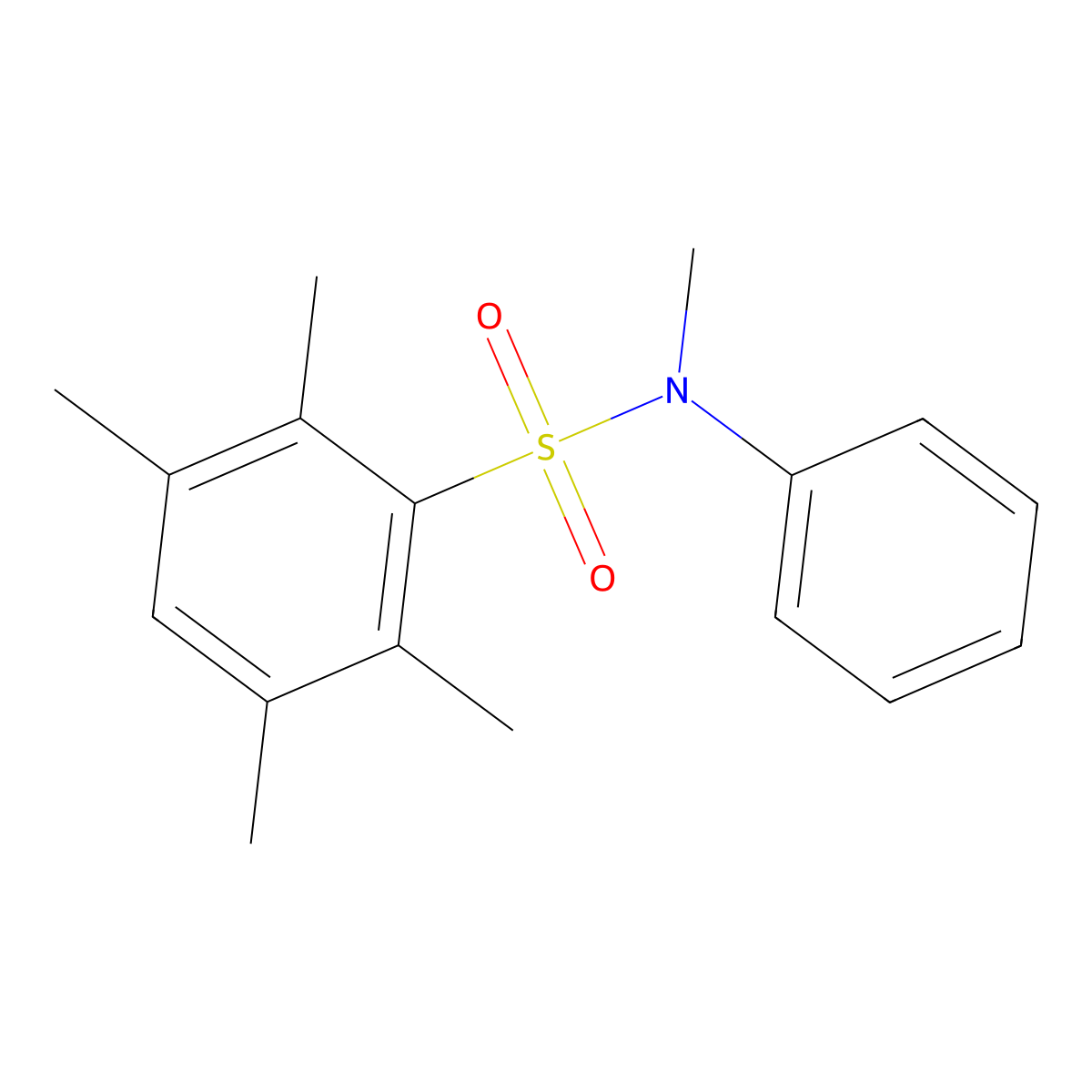 N,2,3,5,6-pentamethyl-N-phenylbenzenesulfonamide molecular structure, CAS 832683-30-4