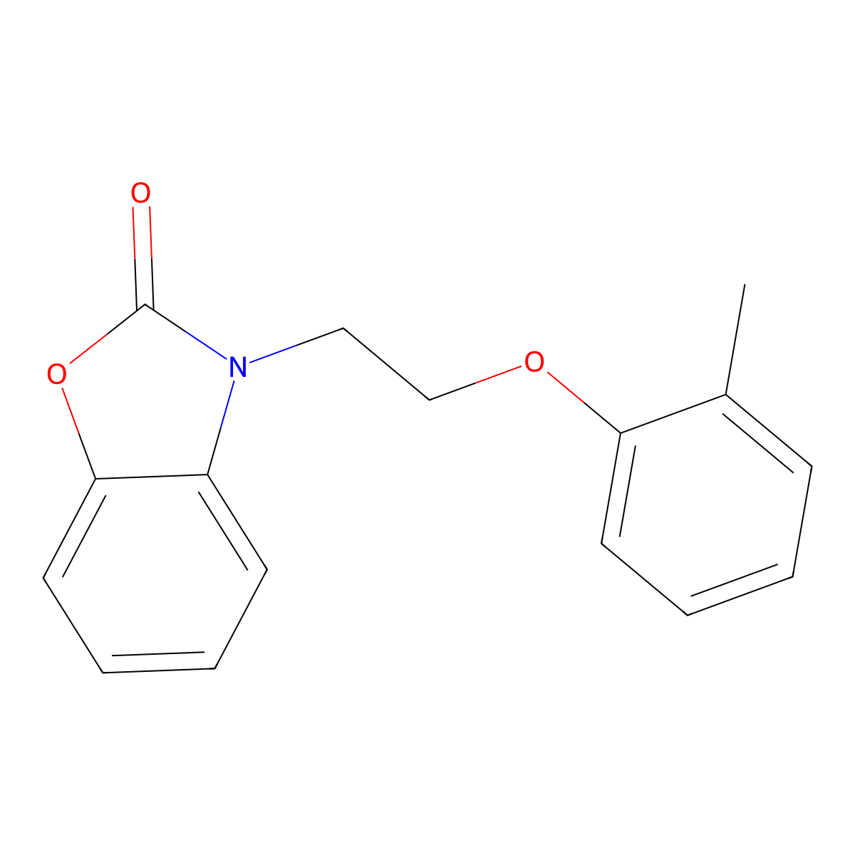 3-[2-(2-methylphenoxy)ethyl]-1,3-benzoxazol-2(3H)-one molecular structure, CAS 832684-35-2