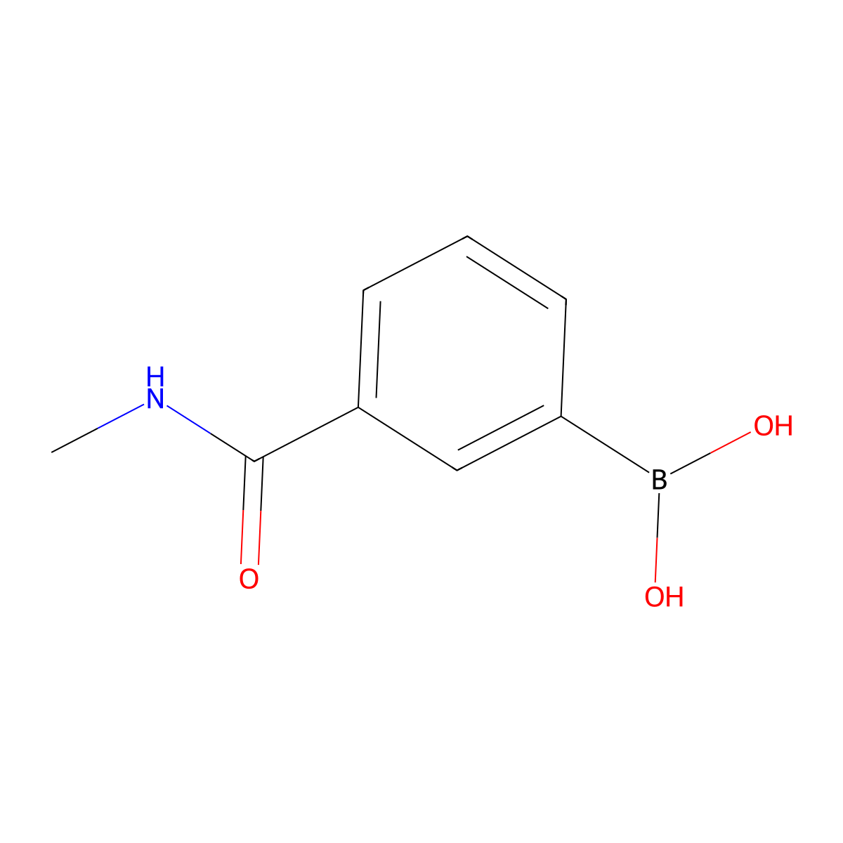 3-(Methylcarbamoyl)benzeneboronic acid molecular structure, CAS 832695-88-2