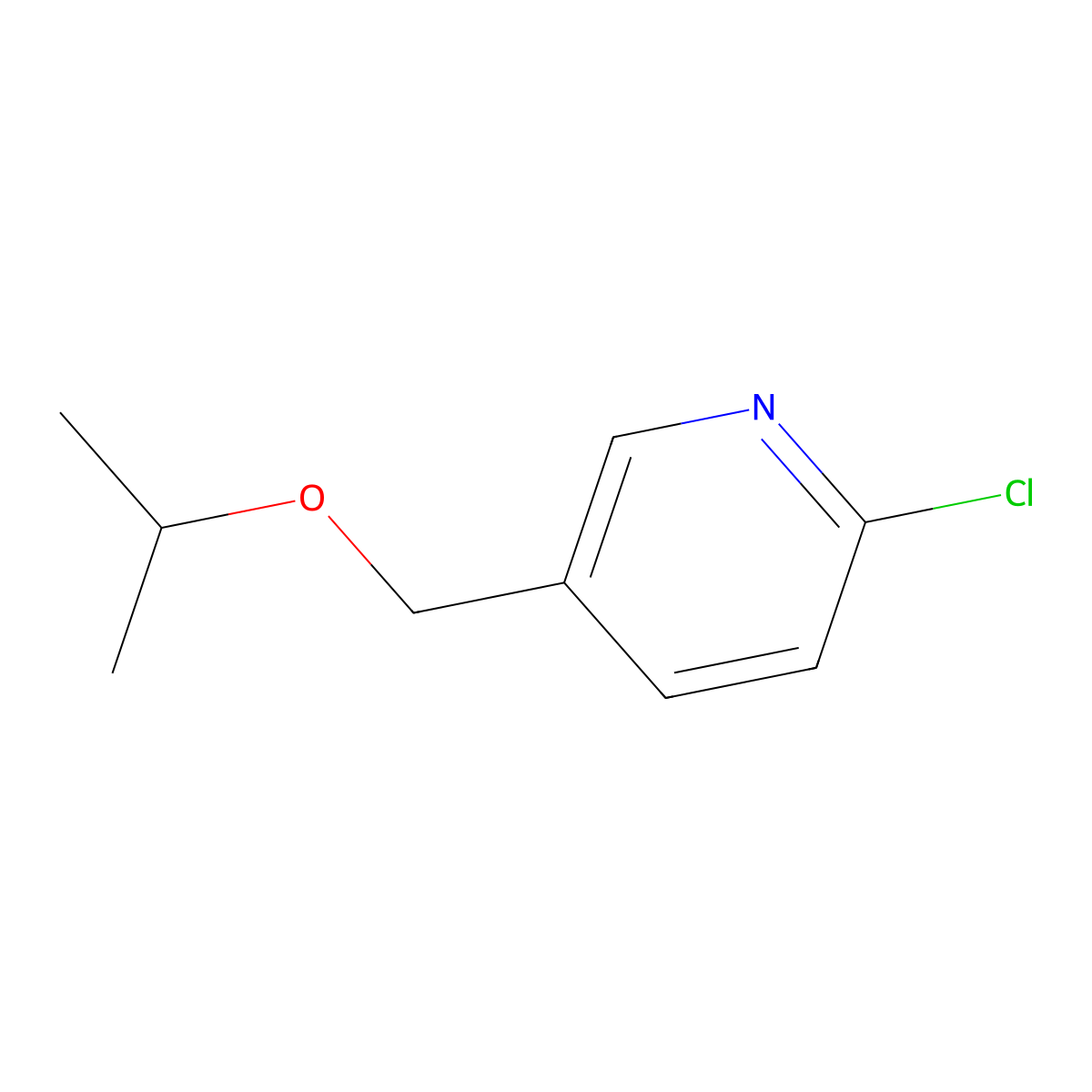 2-Chloro-5-isopropoxymethyl-pyridine molecular structure, CAS 832714-57-5