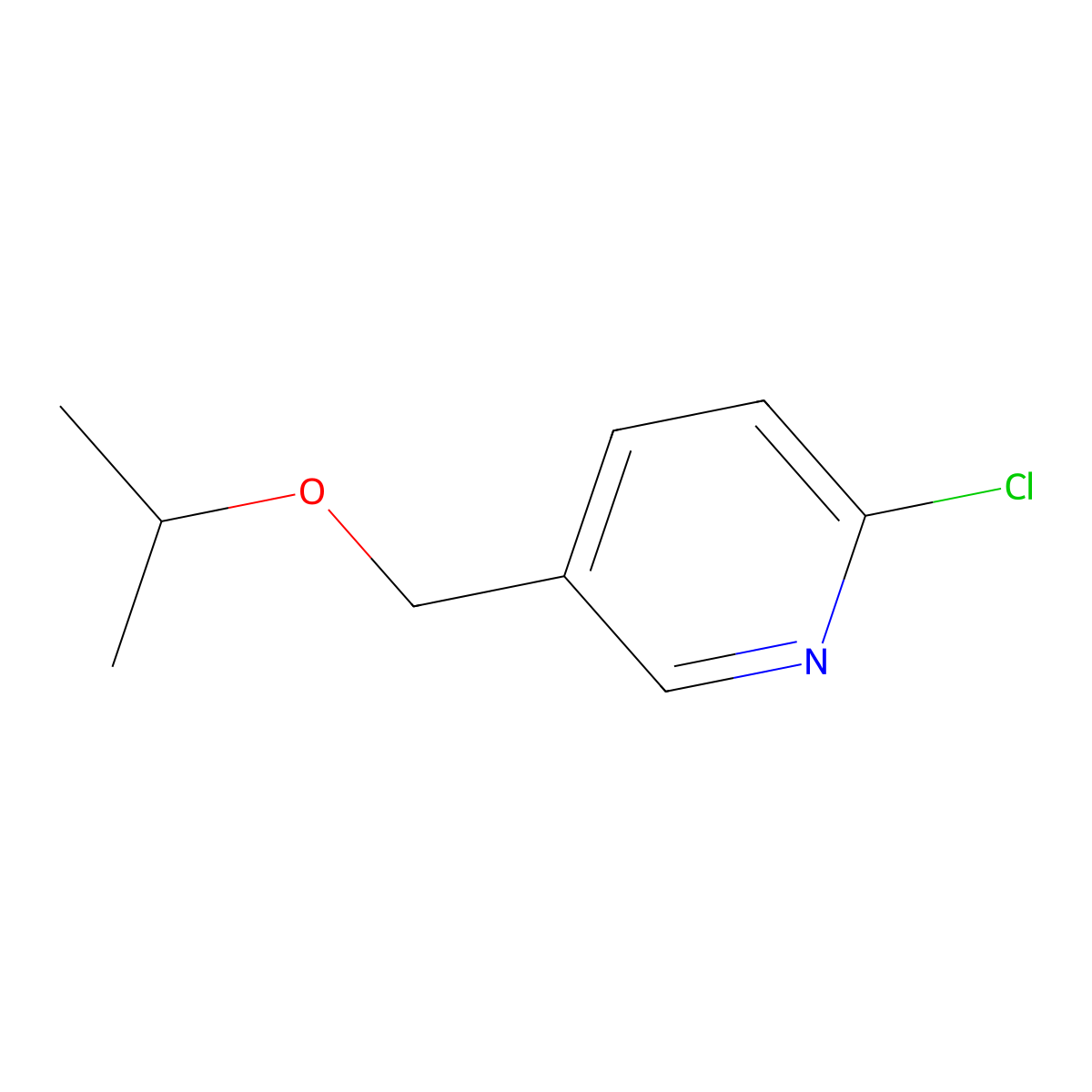 2-Chloro-5-isopropoxymethyl-pyridine molecular structure, CAS 832714-57-5