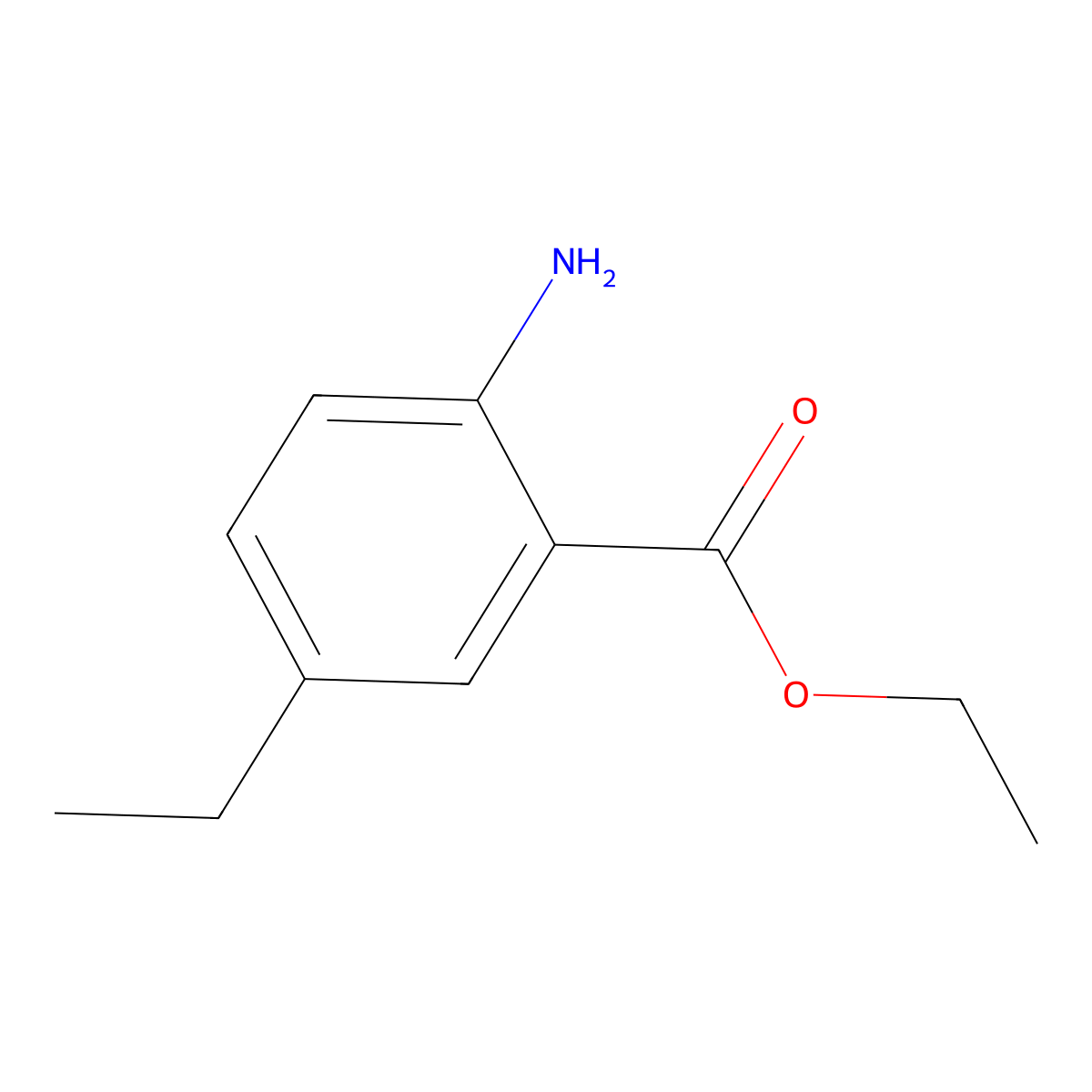 Ethyl 2-amino-5-ethylbenzoate molecular structure, CAS 832732-67-9