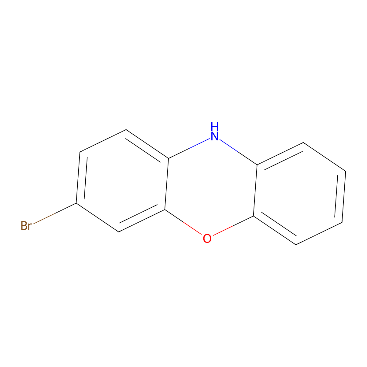 3-Bromo-10H-phenoxazine molecular structure, CAS 832734-15-3