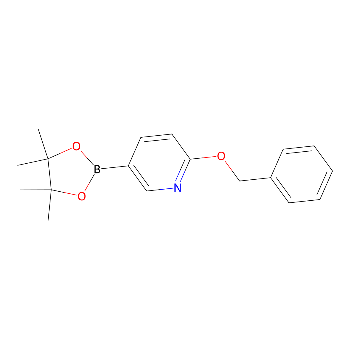 2-Benzyloxypyridine-5-boronic acid, pinacol ester molecular structure, CAS 832735-54-3