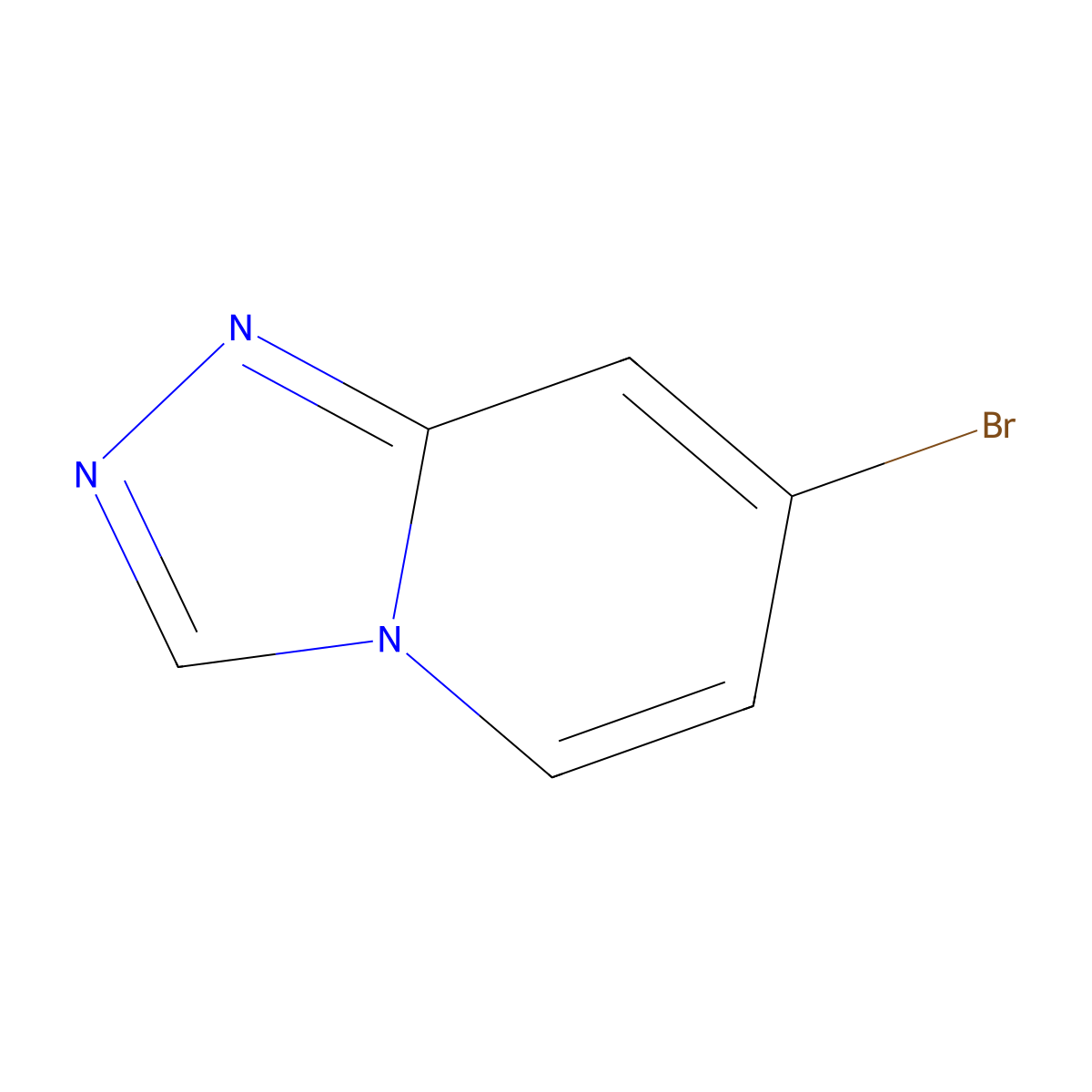 7-Bromo-[1,2,4]triazolo[4,3-a]pyridine molecular structure, CAS 832735-60-1