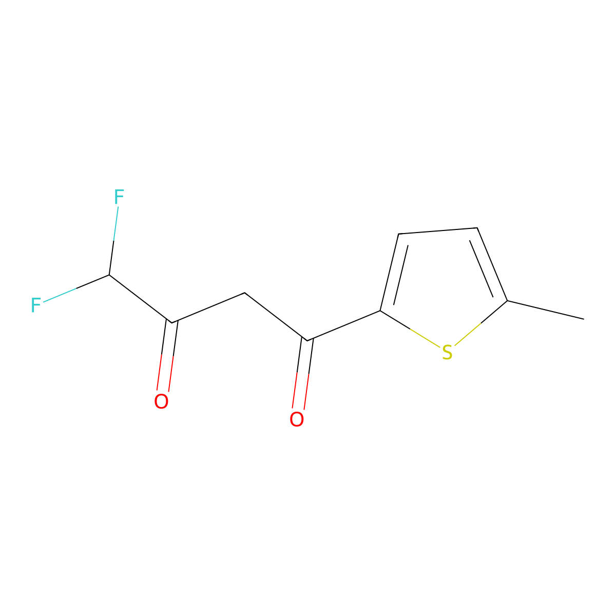 4,4-Difluoro-1-(5-methyl-thiophen-2-yl)-butane-1,3-dione molecular structure, CAS 832737-14-1