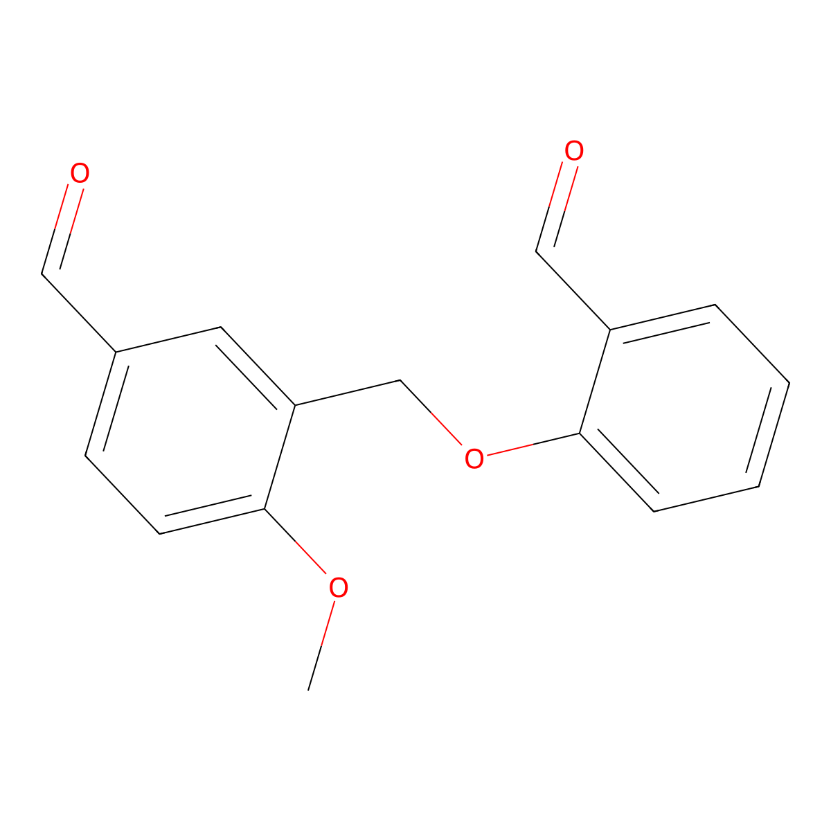 3-[(2-Formylphenoxy)methyl]-4-methoxybenzaldehyde molecular structure, CAS 832737-15-2