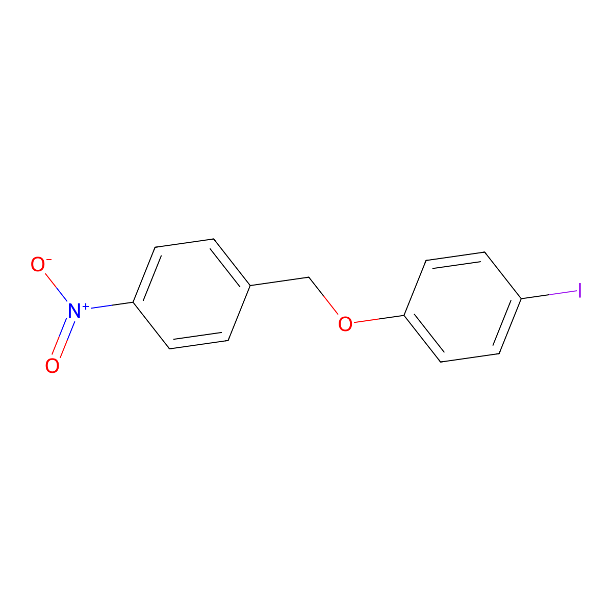 1-Iodo-4-((4-nitrobenzyl)oxy)benzene molecular structure, CAS 832737-22-1