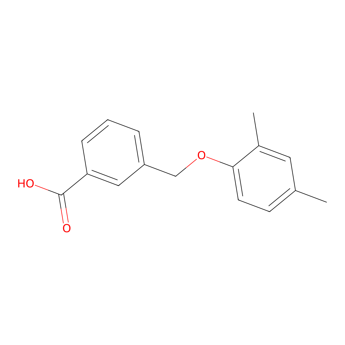 3-[(2,4-Dimethylphenoxy)methyl]benzoic acid molecular structure, CAS 832737-23-2