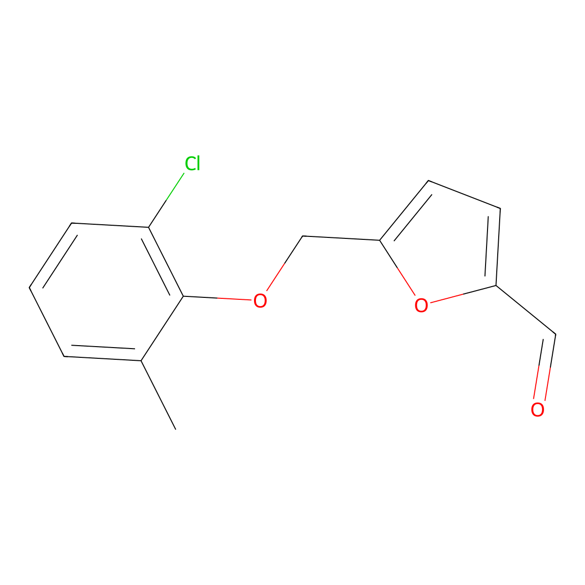 5-[(2-Chloro-6-methylphenoxy)methyl]furan-2-carbaldehyde molecular structure, CAS 832737-46-9