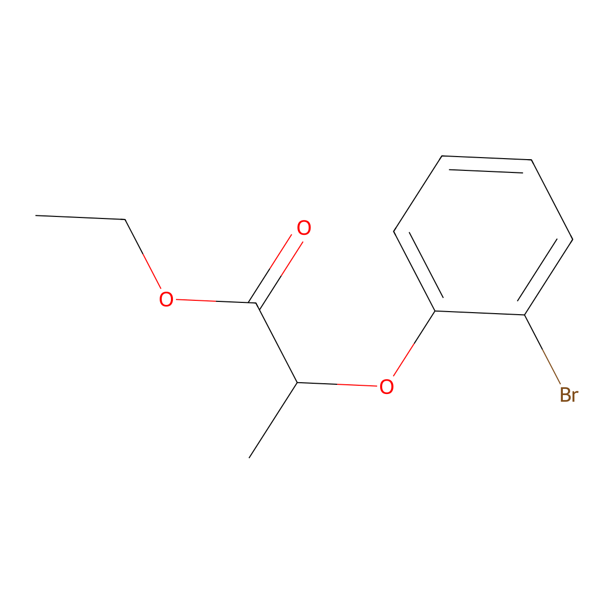 Ethyl 2-(2-bromophenoxy)propanoate molecular structure, CAS 832737-55-0