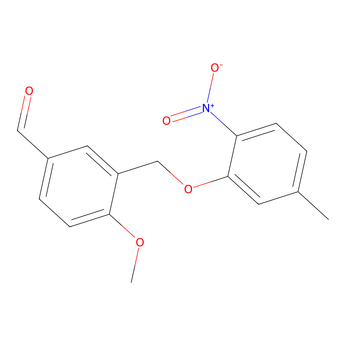 4-Methoxy-3-[(5-methyl-2-nitrophenoxy)methyl]benzaldehyde molecular structure, CAS 832737-58-3