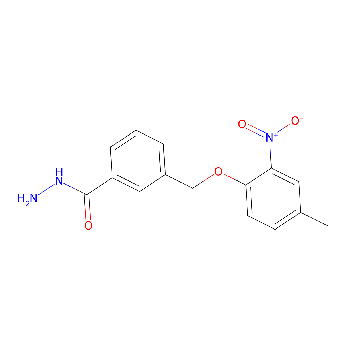 3-[(4-Methyl-2-nitrophenoxy)methyl]benzohydrazide molecular structure, CAS 832737-80-1