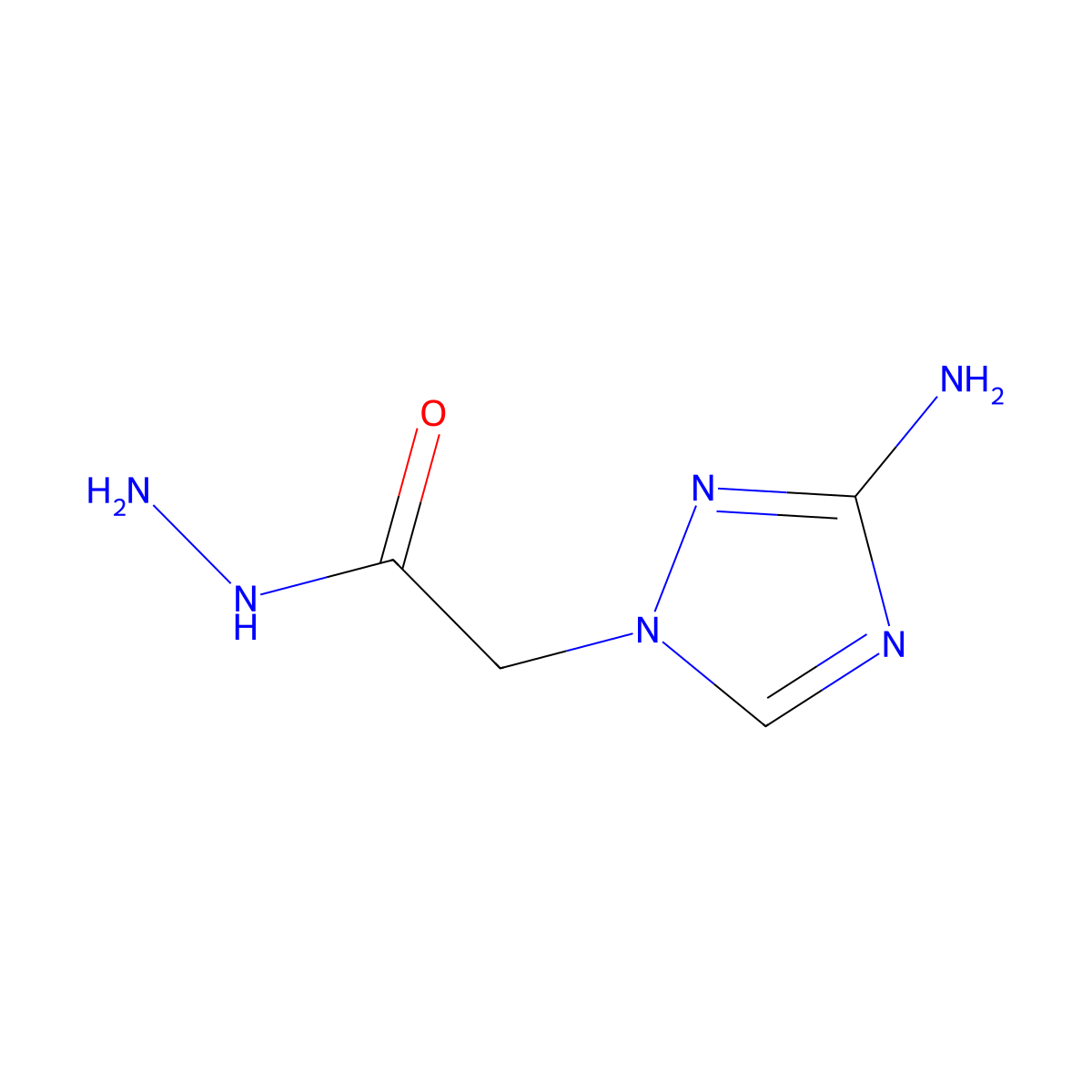 2-(3-amino-1H-1,2,4-triazol-1-yl)acetohydrazide molecular structure, CAS 832737-88-9