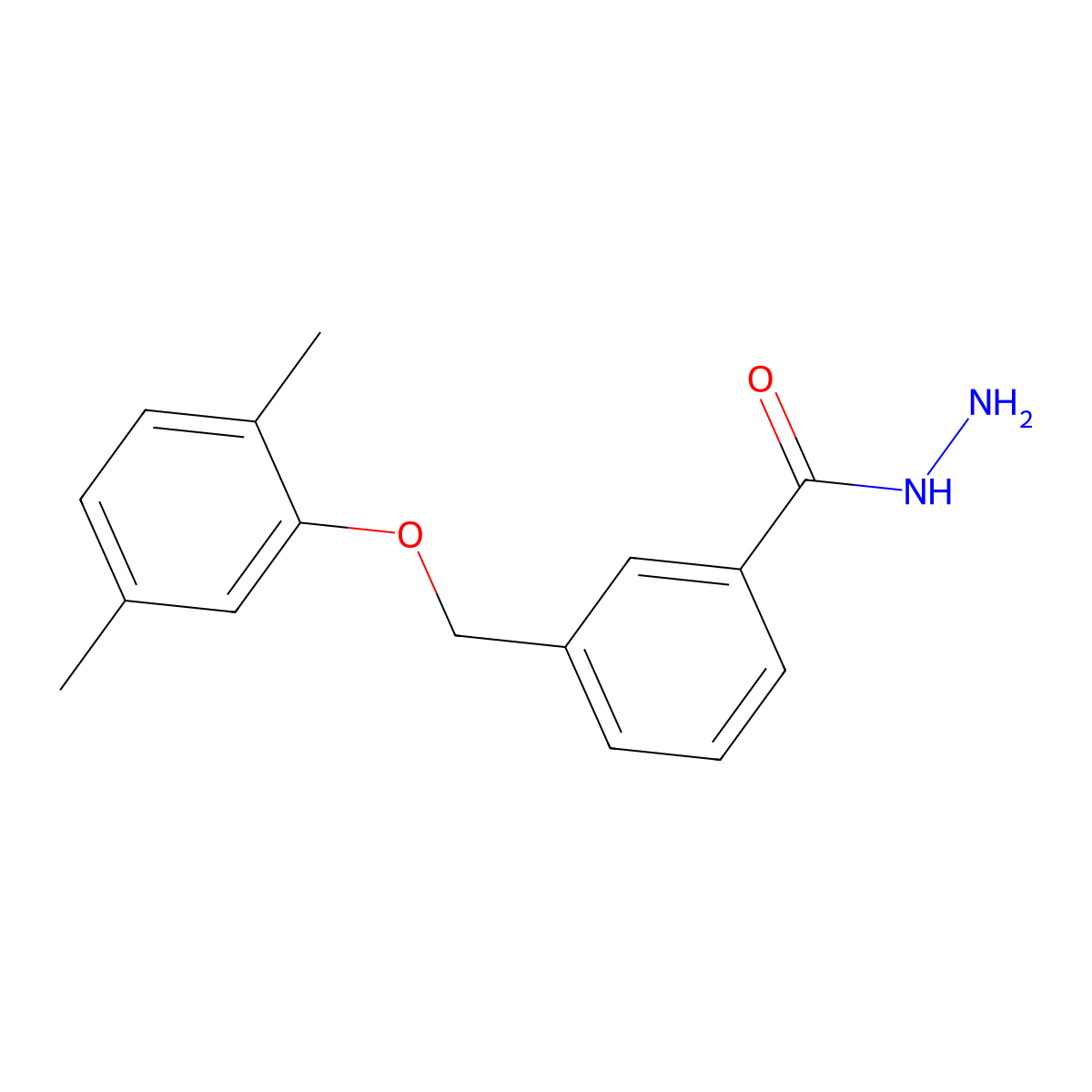 3-[(2,5-Dimethylphenoxy)methyl]benzohydrazide molecular structure, CAS 832737-89-0