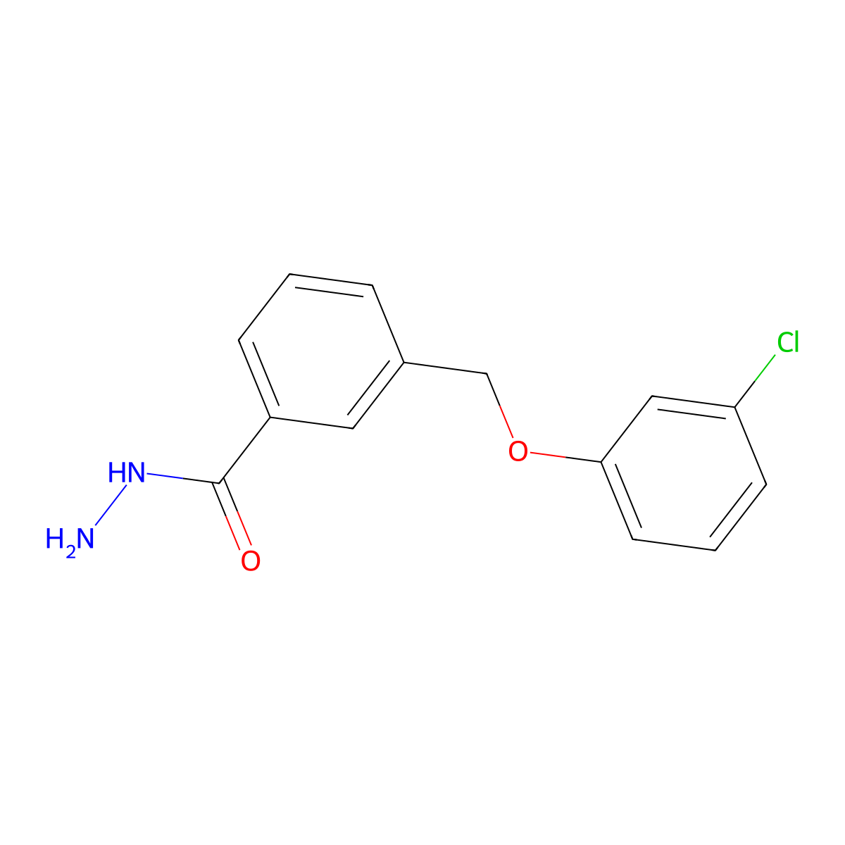 3-[(3-Chlorophenoxy)methyl]benzohydrazide molecular structure, CAS 832738-05-3