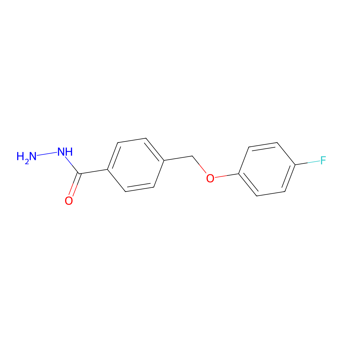 4-[(4-Fluorophenoxy)methyl]benzohydrazide molecular structure, CAS 832739-20-5