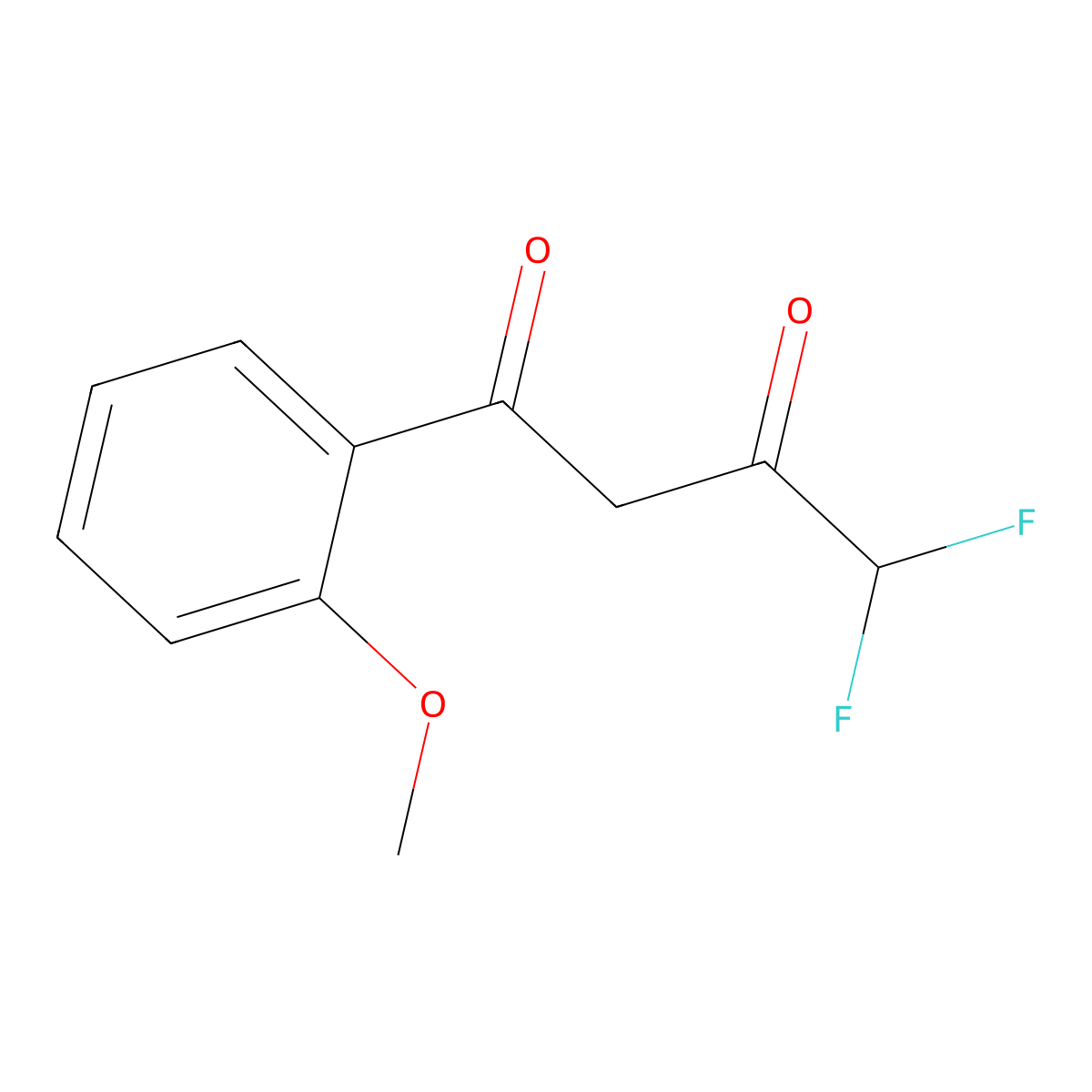 4,4-Difluoro-1-(2-methoxyphenyl)butane-1,3-dione molecular structure, CAS 832739-25-0