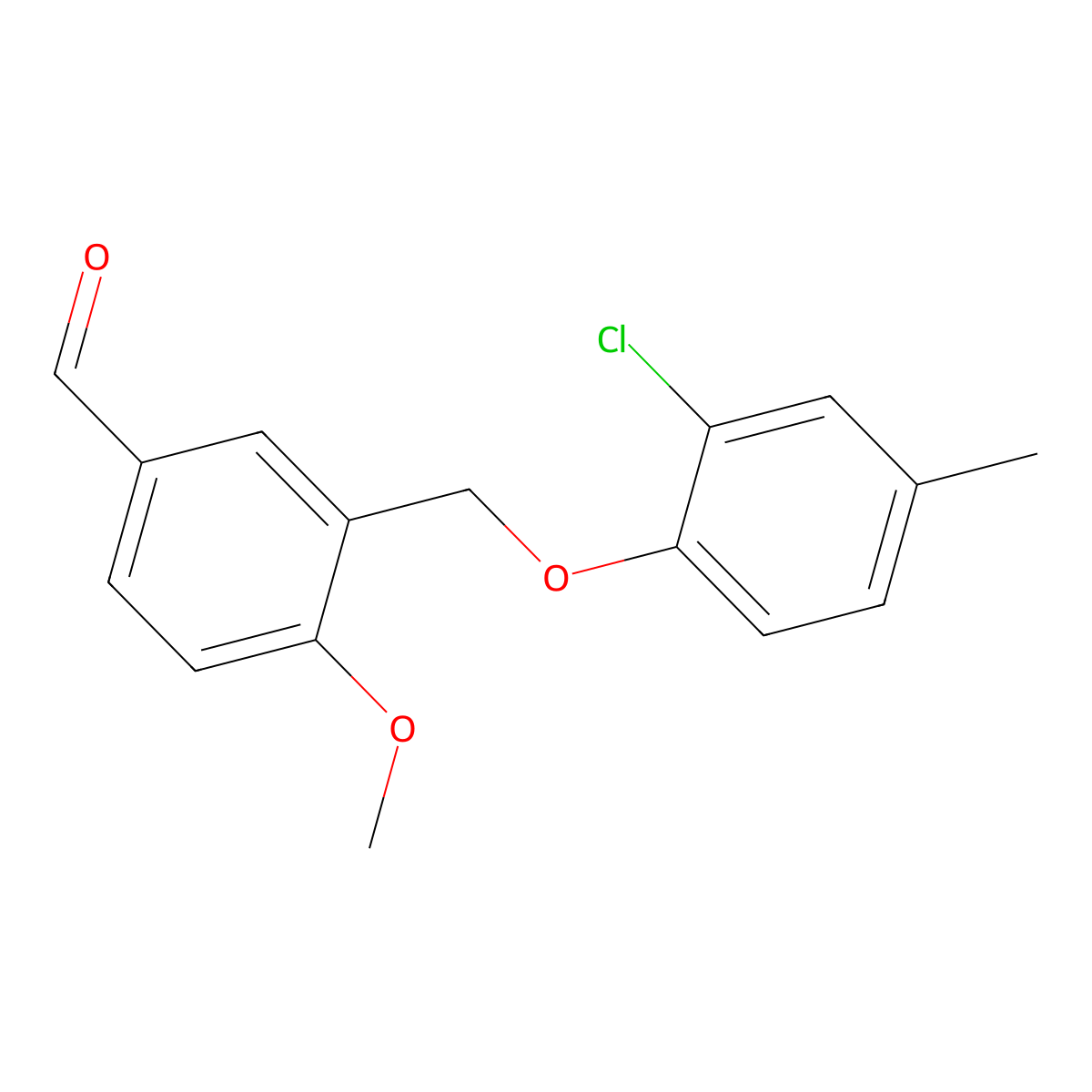 3-[(2-Chloro-4-methylphenoxy)methyl]-4-methoxybenzaldehyde molecular structure, CAS 832739-57-8