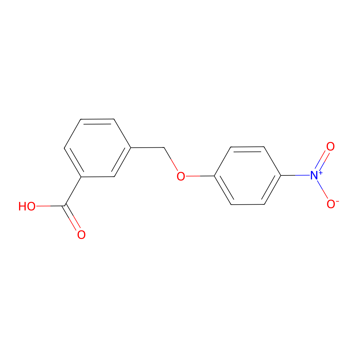 3-[(4-Nitrophenoxy)methyl]benzoic acid molecular structure, CAS 832739-66-9