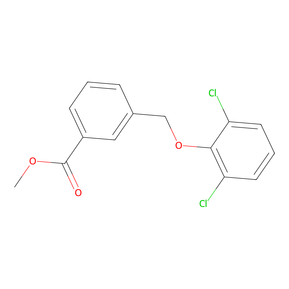 Methyl 3-[(2,6-dichlorophenoxy)methyl]benzoate molecular structure, CAS 832739-81-8