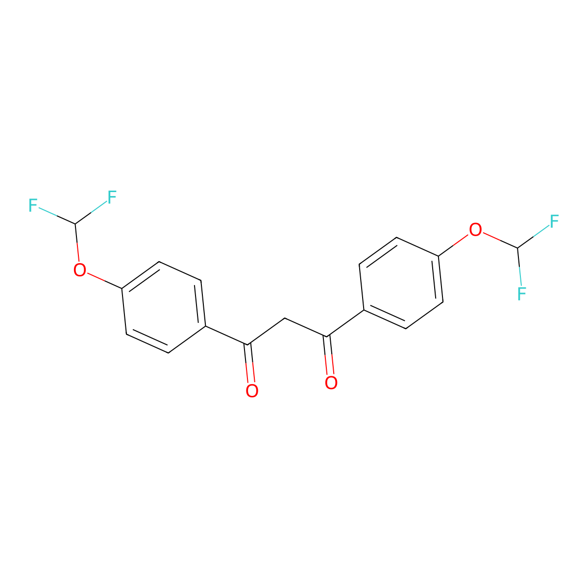 1,3-Bis(4-(difluoromethoxy)phenyl)propane-1,3-dione molecular structure, CAS 832739-86-3