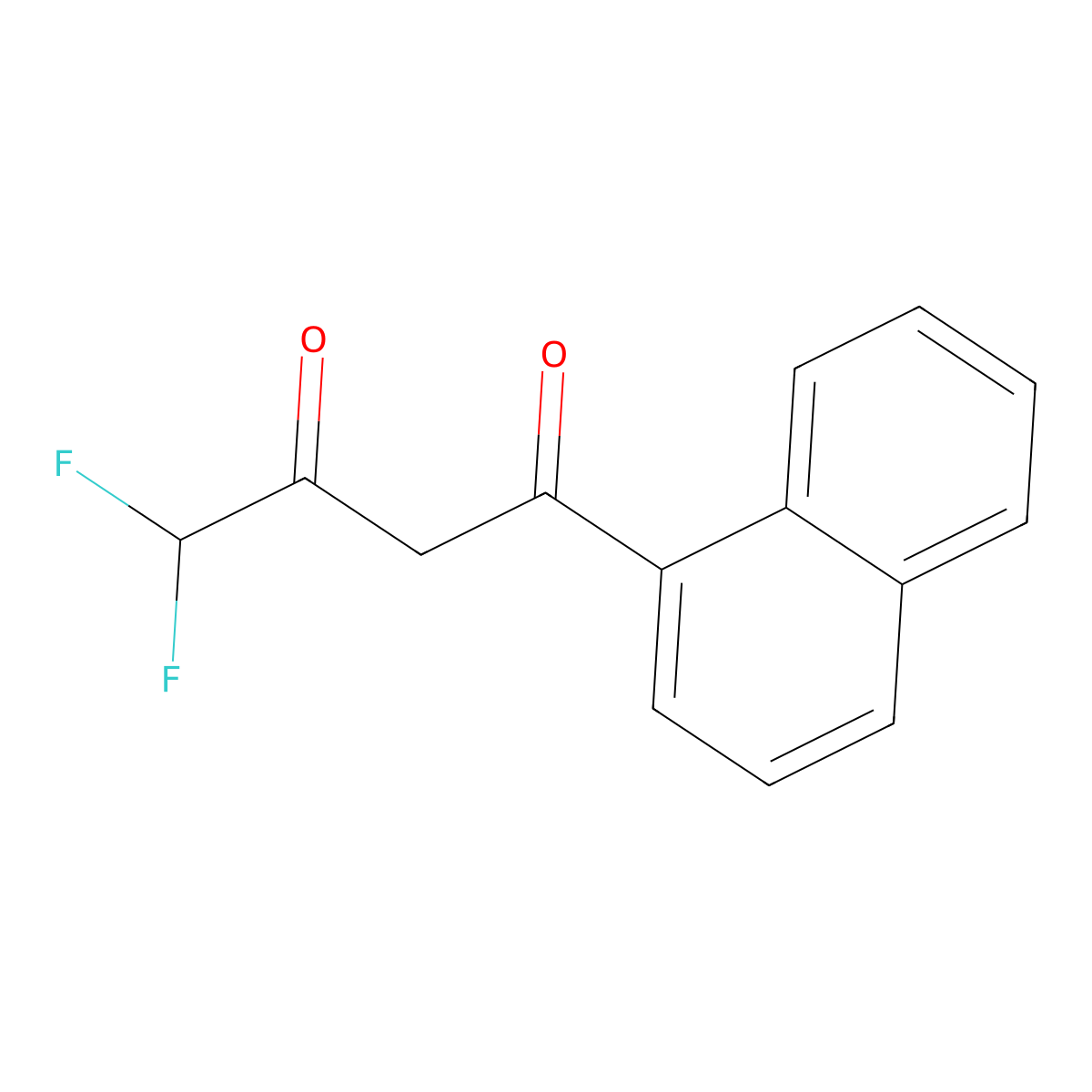 4,4-Difluoro-1-(naphthalen-1-yl)butane-1,3-dione molecular structure, CAS 832739-87-4