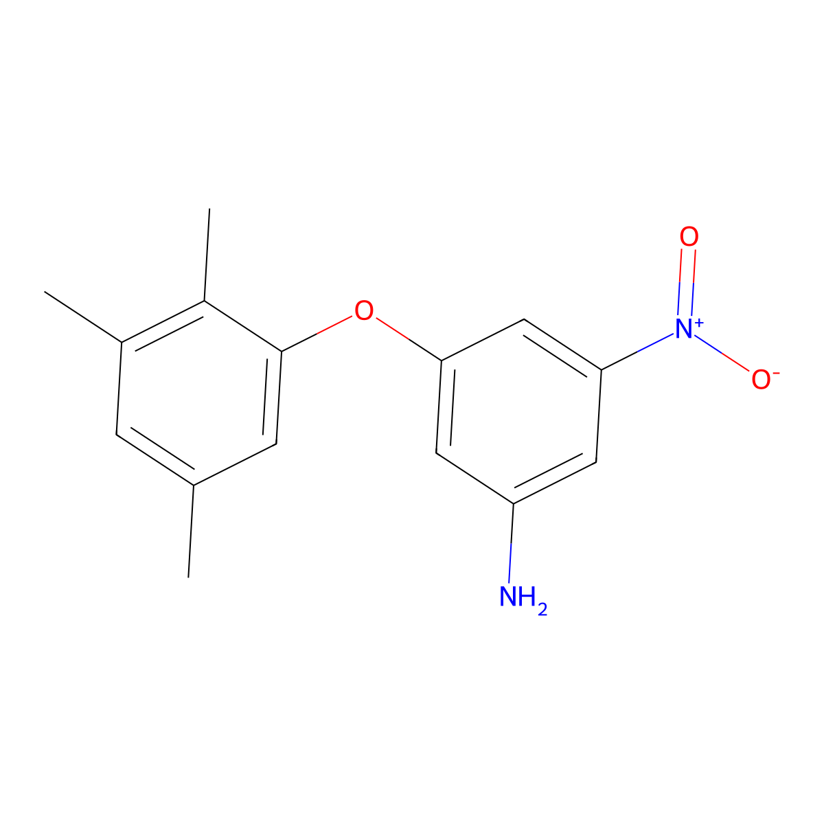 3-Nitro-5-(2,3,5-trimethylphenoxy)aniline molecular structure, CAS 832739-93-2