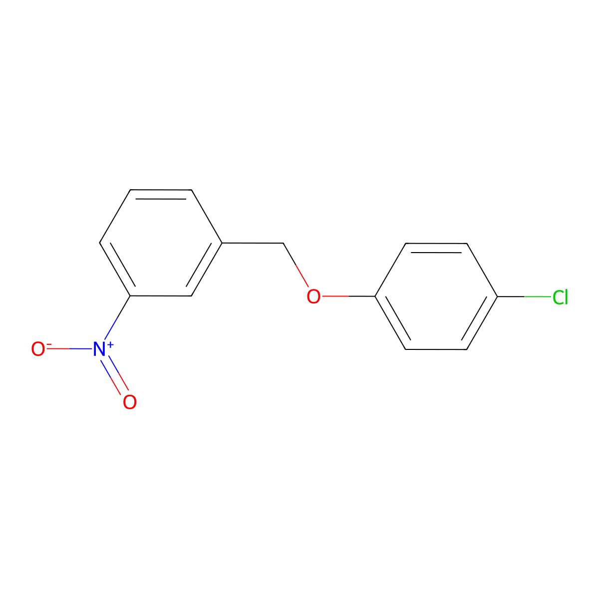 1-[(4-Chlorophenoxy)methyl]-3-nitrobenzene molecular structure, CAS 832739-96-5