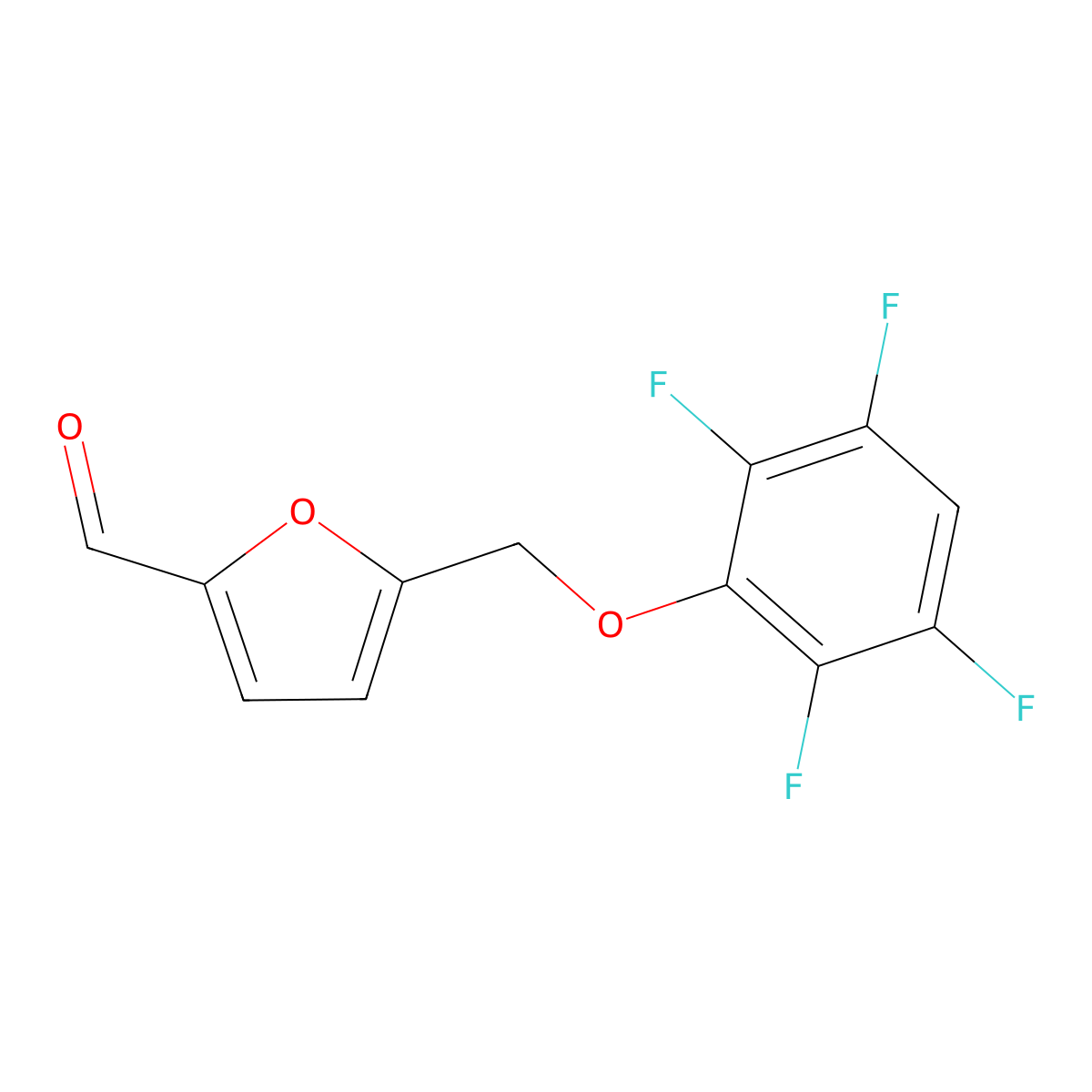 5-((2,3,5,6-Tetrafluorophenoxy)methyl)furan-2-carbaldehyde molecular structure, CAS 832739-99-8