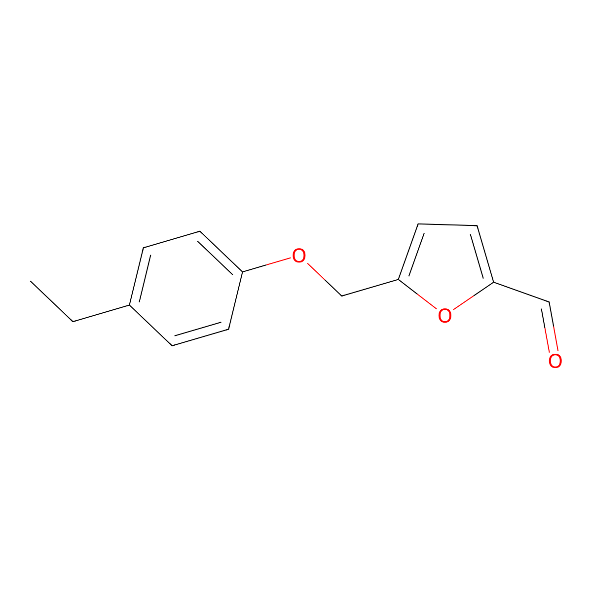 5-[(4-Ethylphenoxy)methyl]furan-2-carbaldehyde molecular structure, CAS 832740-07-5