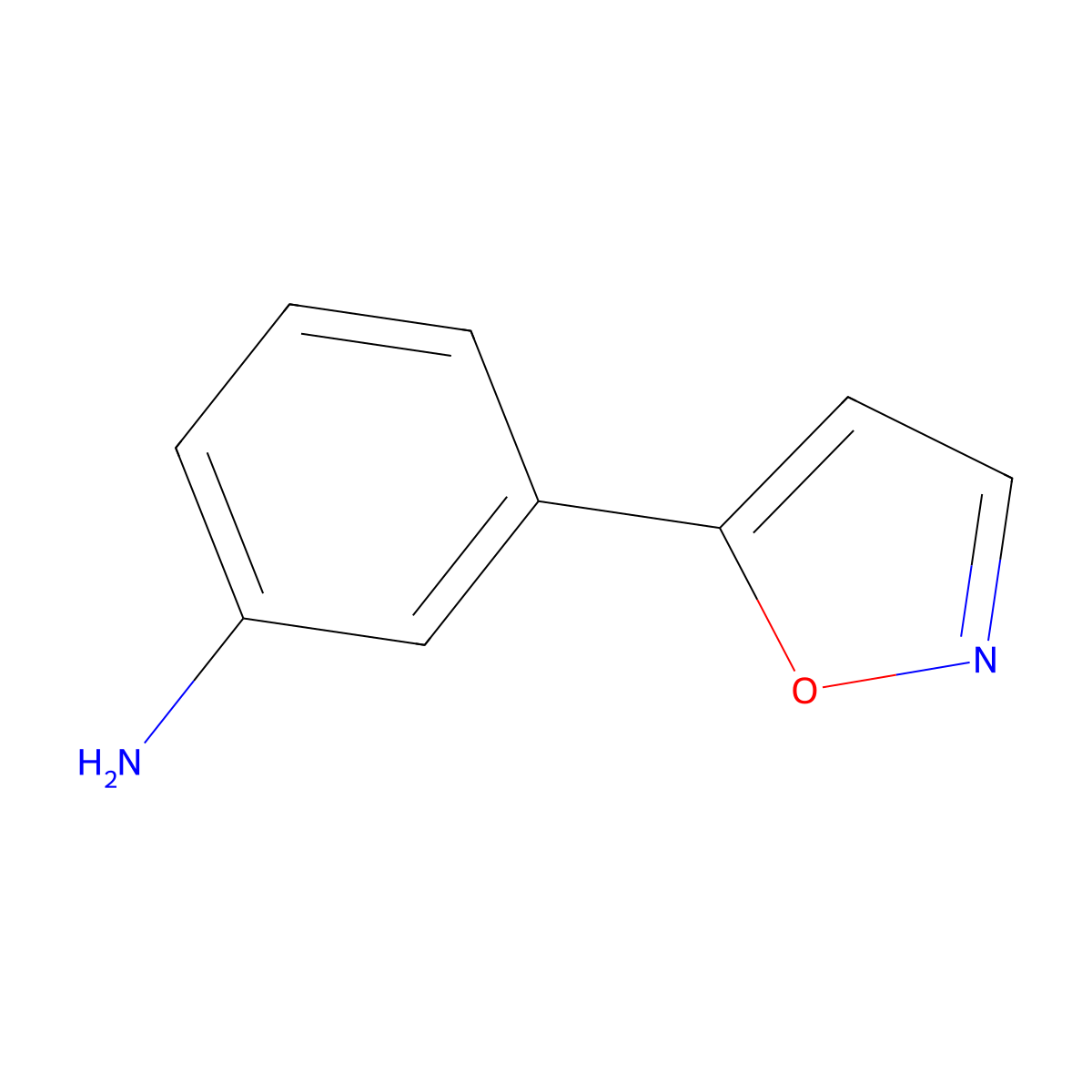 3-(1,2-Oxazol-5-yl)aniline molecular structure, CAS 832740-15-5