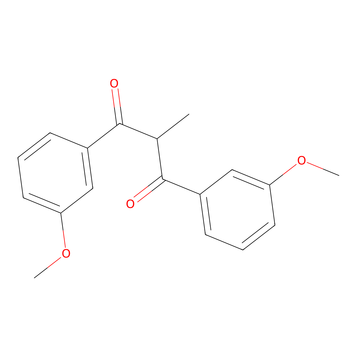 1,3-Bis(3-methoxyphenyl)-2-methylpropane-1,3-dione molecular structure, CAS 832740-16-6