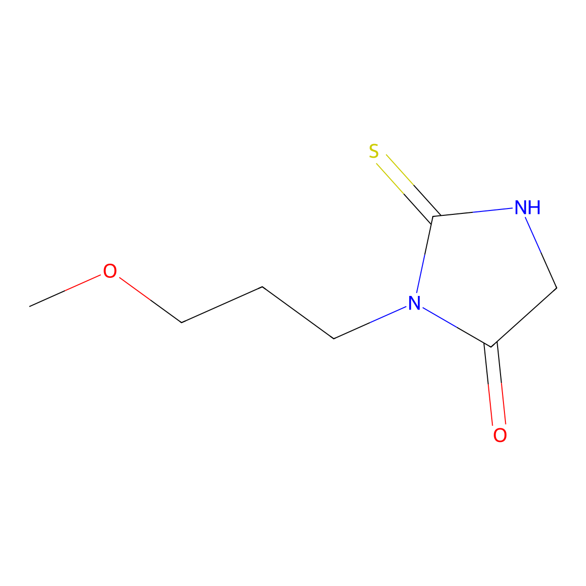 3-(3-Methoxypropyl)-2-thioxoimidazolidin-4-one molecular structure, CAS 832740-19-9