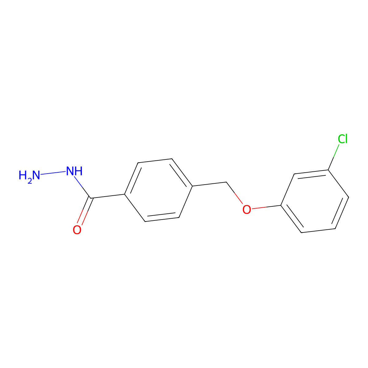 4-[(3-Chlorophenoxy)methyl]benzohydrazide molecular structure, CAS 832740-20-2