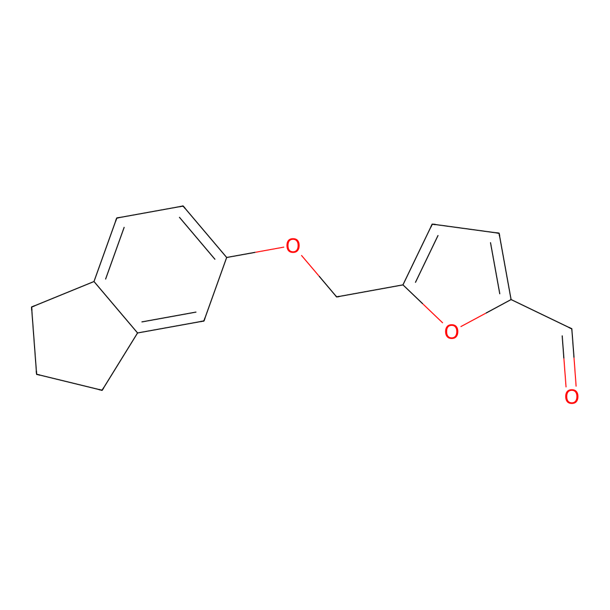 5-(Indan-5-yloxymethyl)-furan-2-carbaldehyde molecular structure, CAS 832740-40-6