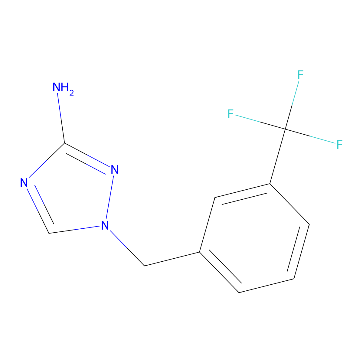 1-[3-(trifluoromethyl)benzyl]-1H-1,2,4-triazol-3-amine molecular structure, CAS 832740-44-0