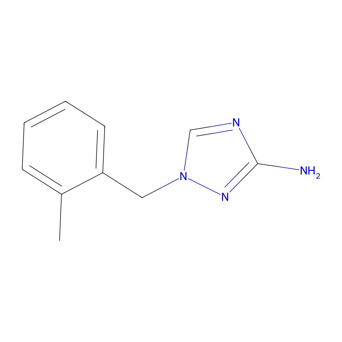 1-(2-Methylbenzyl)-1H-1,2,4-triazol-3-amine molecular structure, CAS 832740-49-5