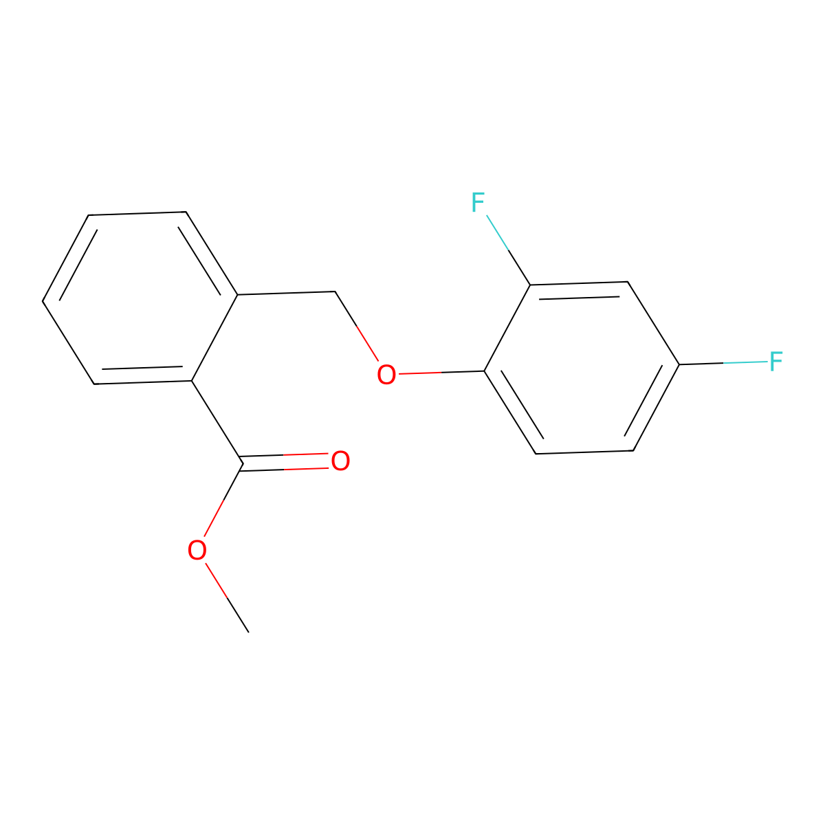 Methyl 2-[(2,4-difluorophenoxy)methyl]benzoate molecular structure, CAS 832740-54-2