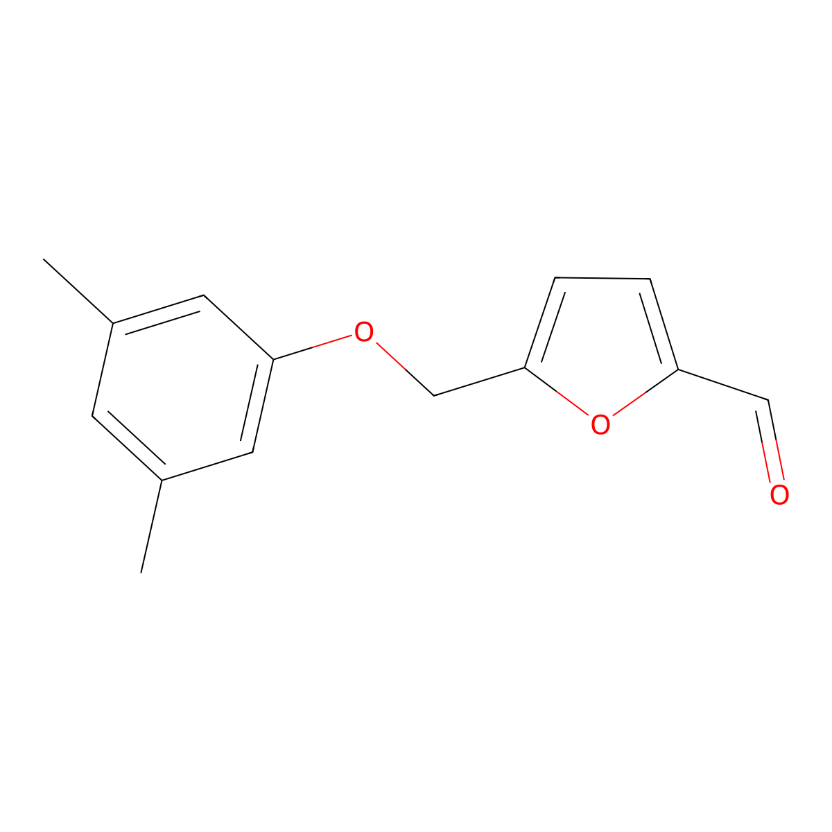 5-[(3,5-Dimethylphenoxy)methyl]furan-2-carbaldehyde molecular structure, CAS 832740-58-6
