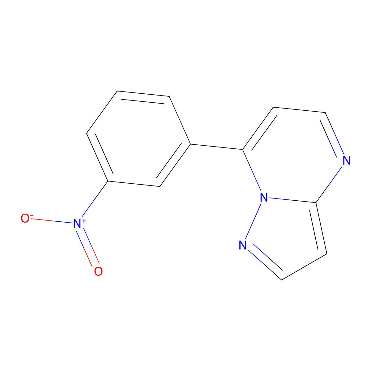 7-(3-Nitrophenyl)pyrazolo[1,5-a]pyrimidine molecular structure, CAS 832740-68-8