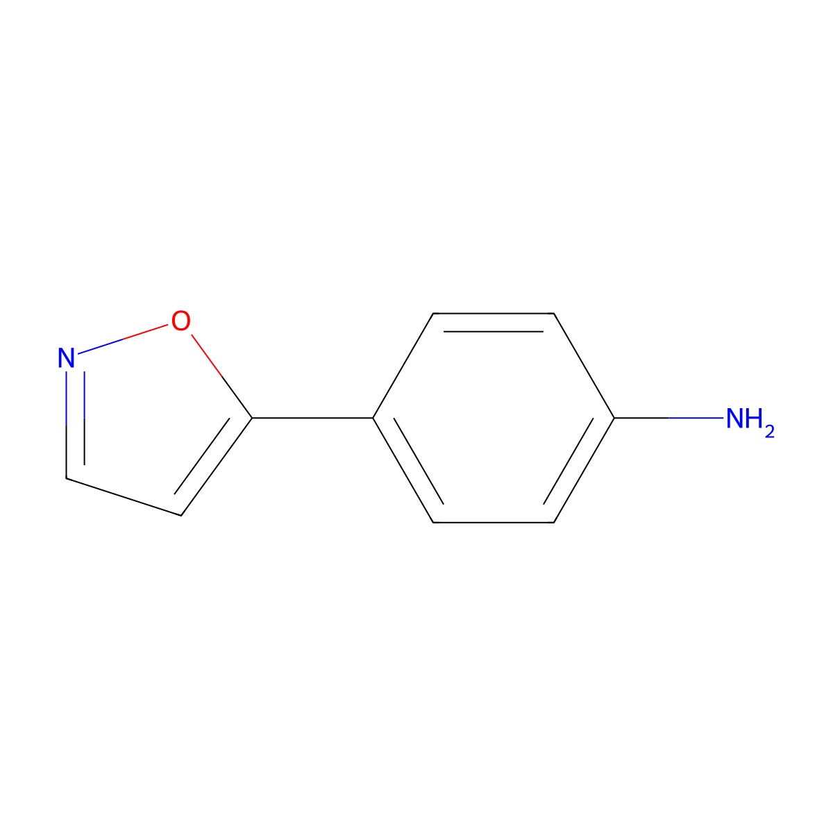 4-(1,2-Oxazol-5-yl)aniline molecular structure, CAS 832740-73-5
