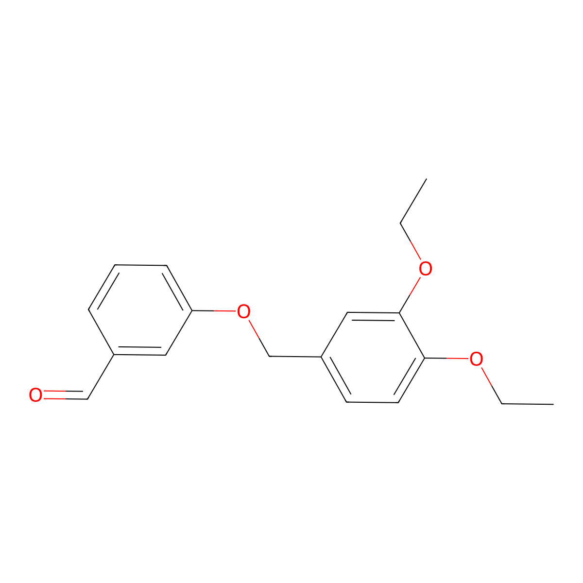 3-((3,4-Diethoxybenzyl)oxy)benzaldehyde molecular structure, CAS 832740-80-4